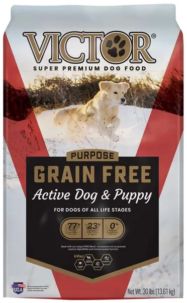 30 Lb Victor Grain Free Active Dog & Puppy - Items on Sale Now